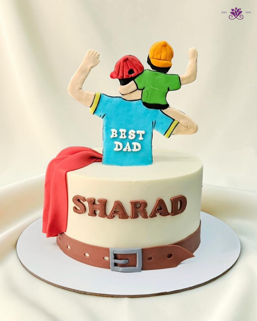 Best Dad Father & Son Theme Designer Cake