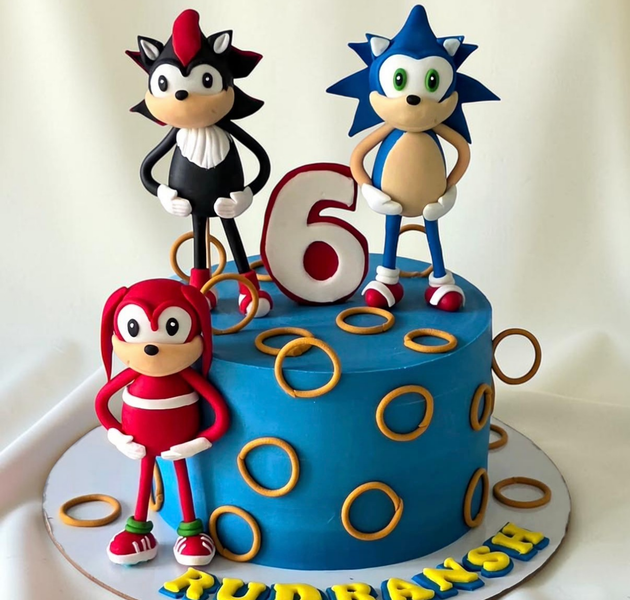 Sonic The Hedgehog Theme Birthday Cake