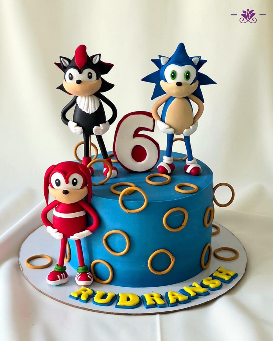 Sonic The Hedgehog Theme Birthday Cake