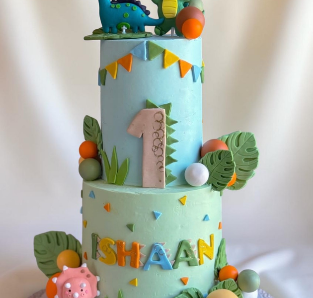 Dinosaur Jungle Birthday Cake