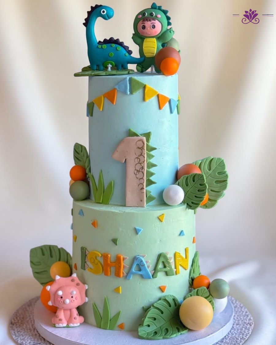 Dinosaur Jungle Birthday Cake