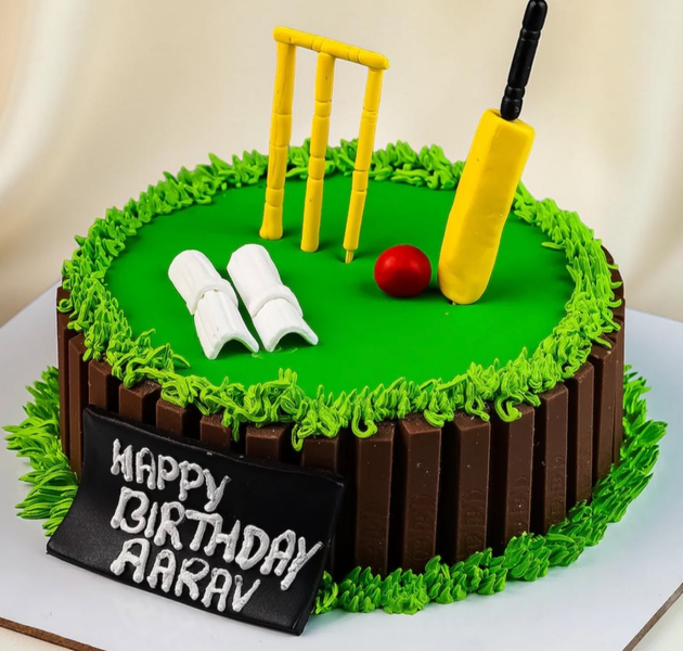 Cricket Stadium Theme Birthday Cake