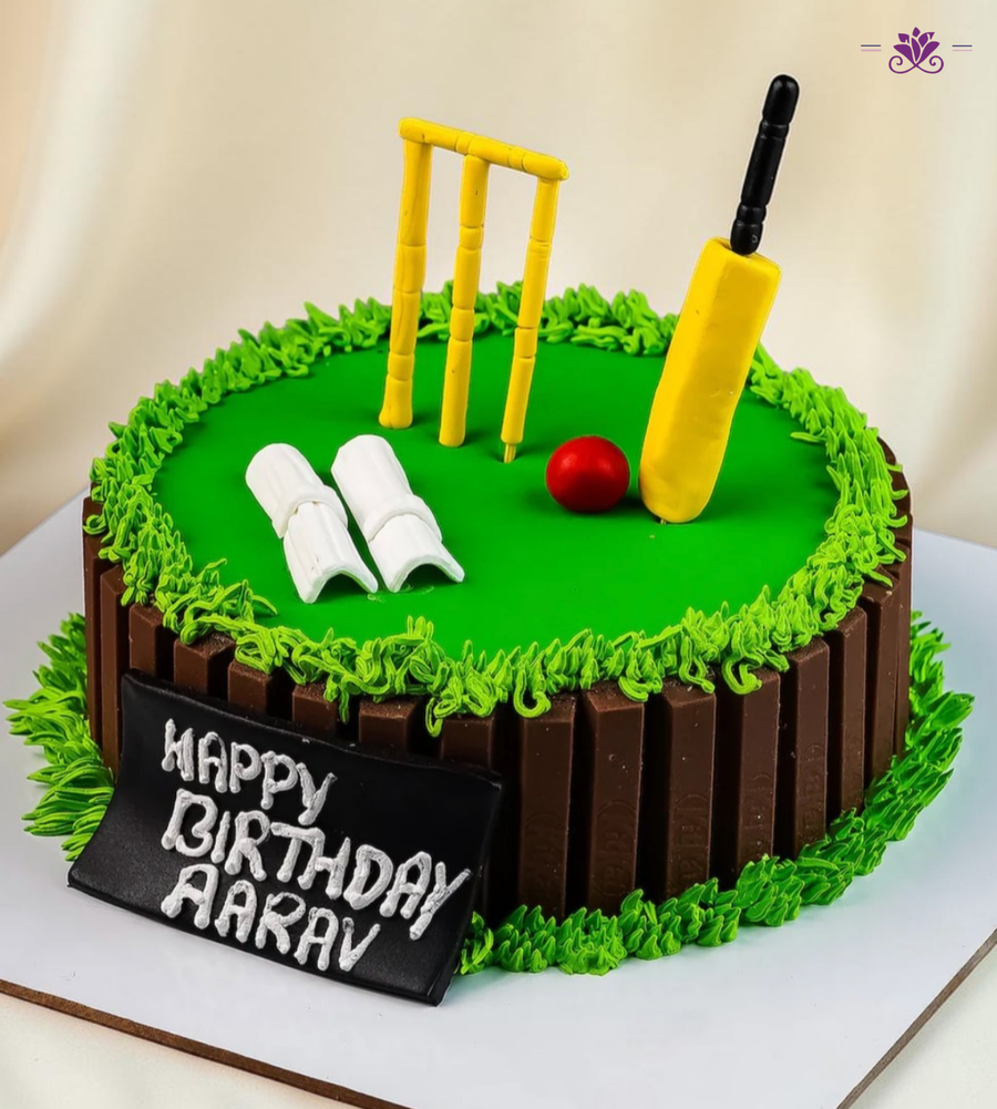 Cricket Stadium Theme Birthday Cake