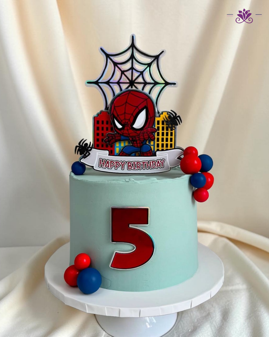 Spiderman Superhero Birthday Cake