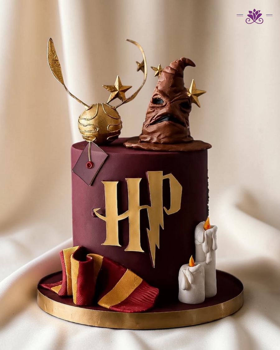 Harry Potter Theme Birthday Cake