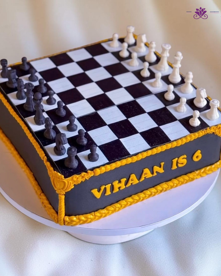 Premium Chess Board Theme Cake