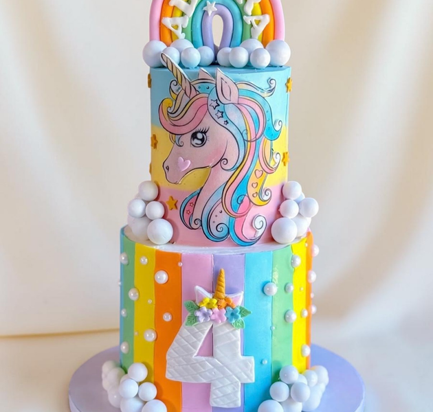 Fantasy Unicorn Birthday Cak