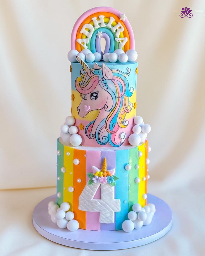 Fantasy Unicorn Birthday Cak