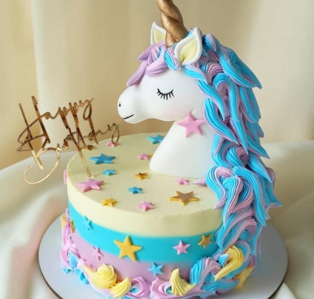Pastel Unicorn Dream Birthday Cake