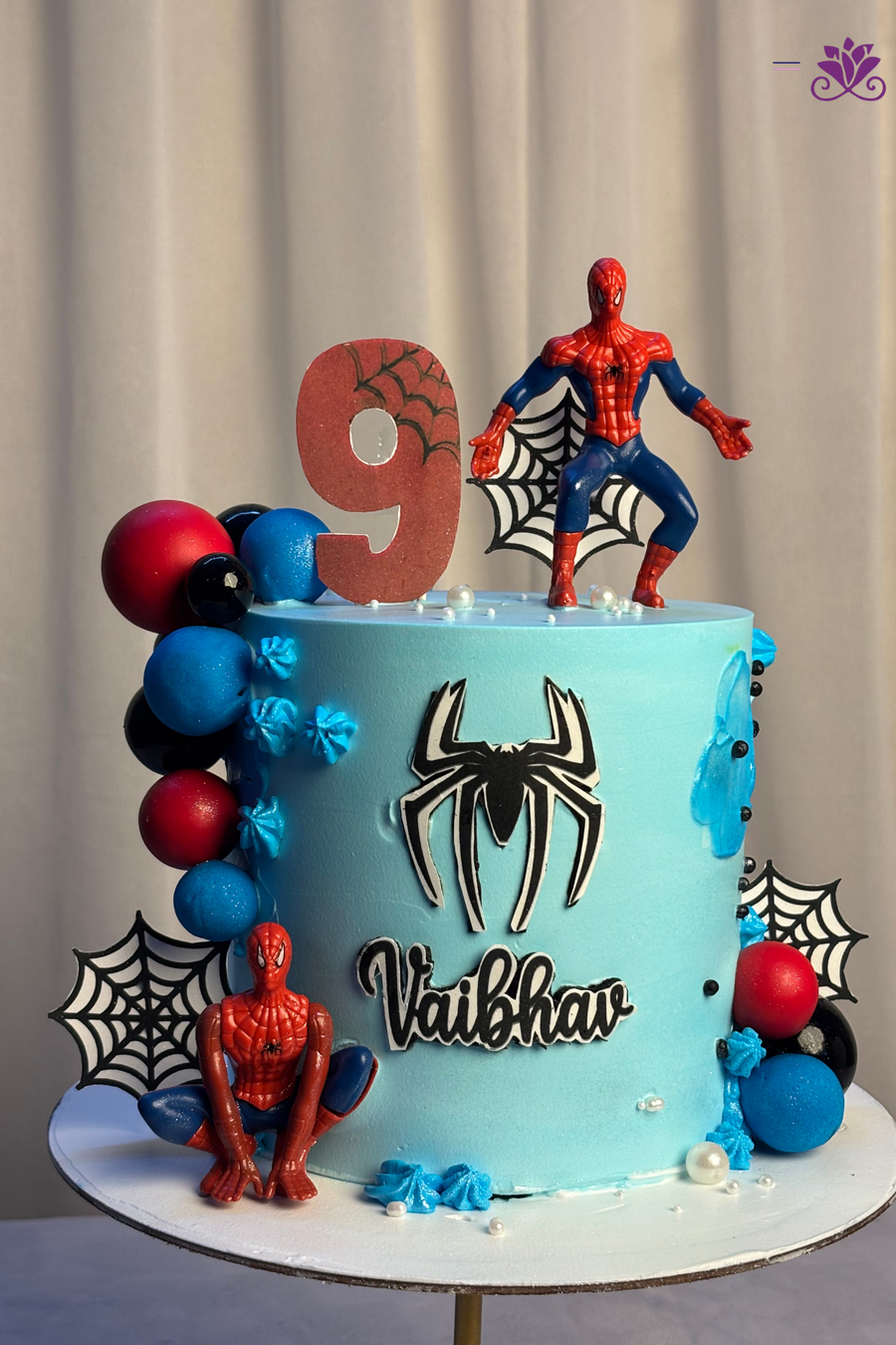Spiderman Web-Slinger 9th Birthday Action Cake