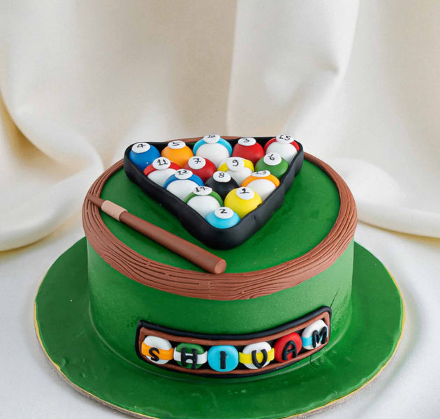8Ball Pollgame Cake