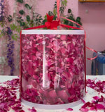 Rose Petal Surprise Box Cake (Floral Reveal Designer Cake – Eggless) - image 2