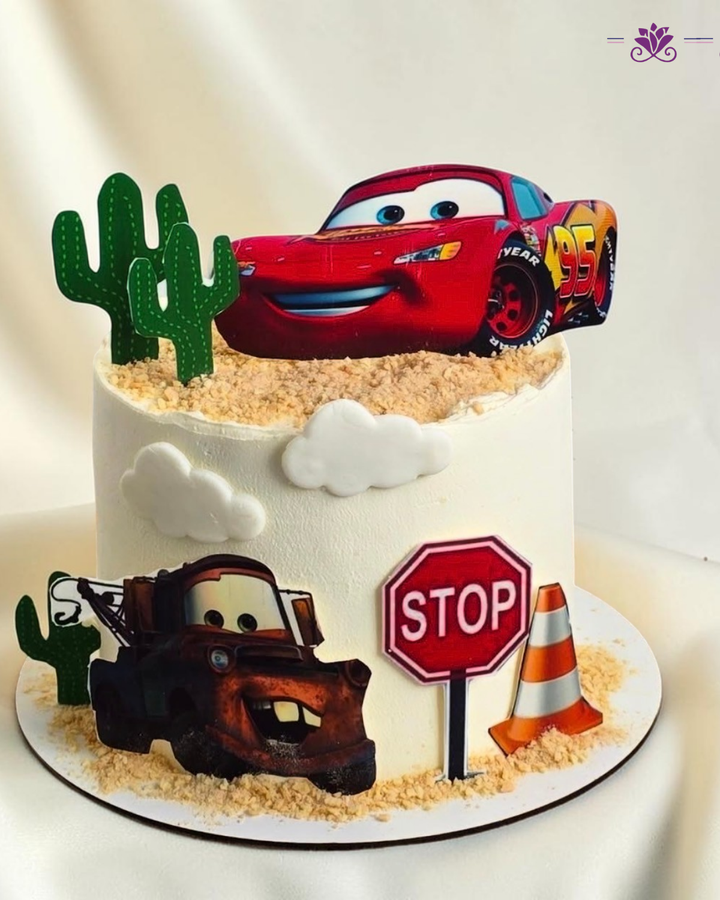Disney Cars Lightning Adventure Birthday Cake