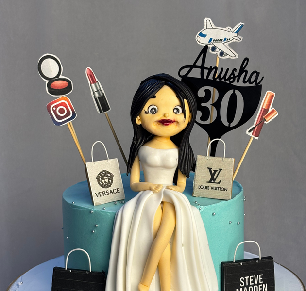 Luxury Brand Shopping & Travel 30th Birthday Cake
