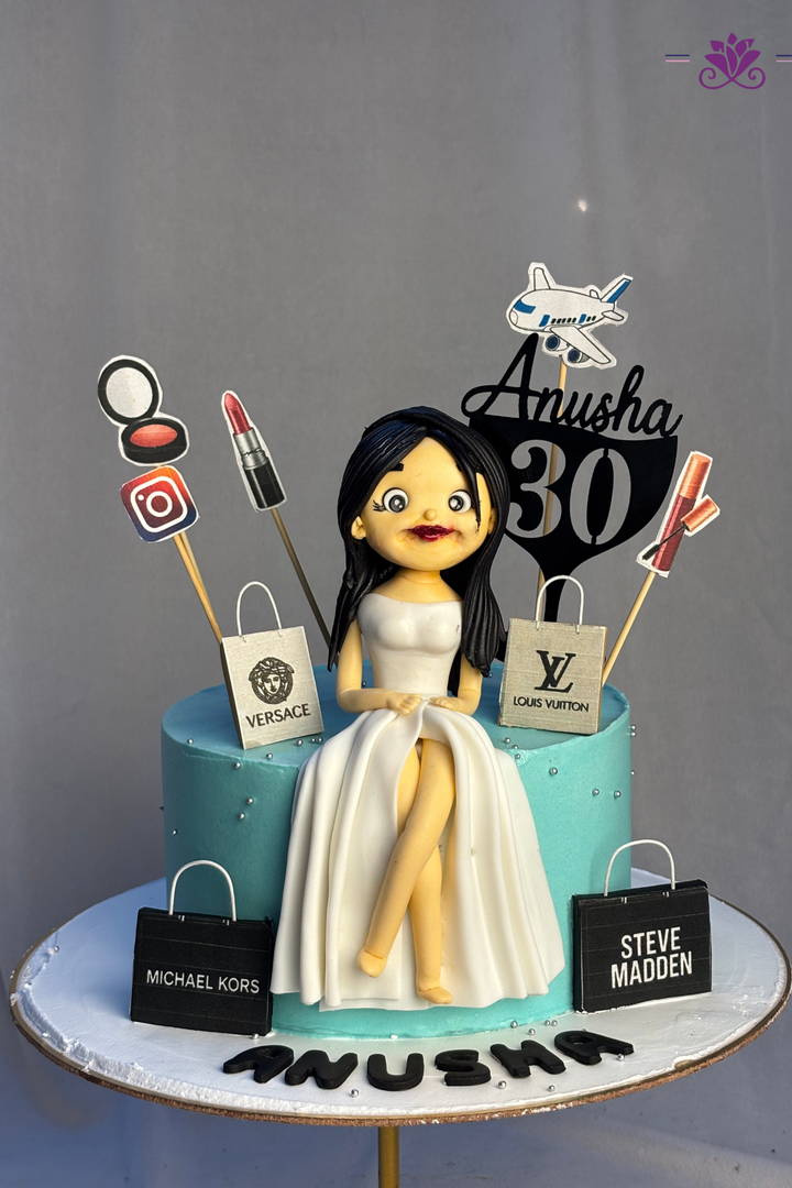 Luxury Brand Shopping & Travel 30th Birthday Cake