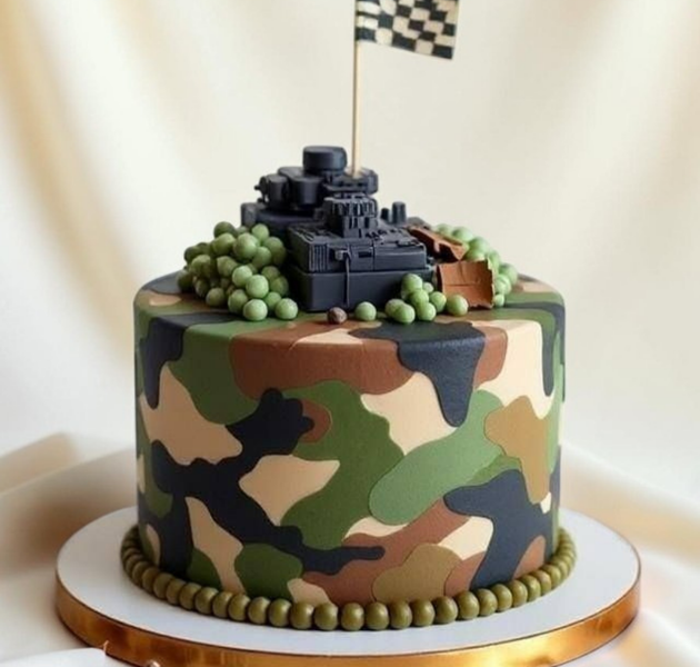Army Commando Theme Cake | Military Battle Birthday Cake