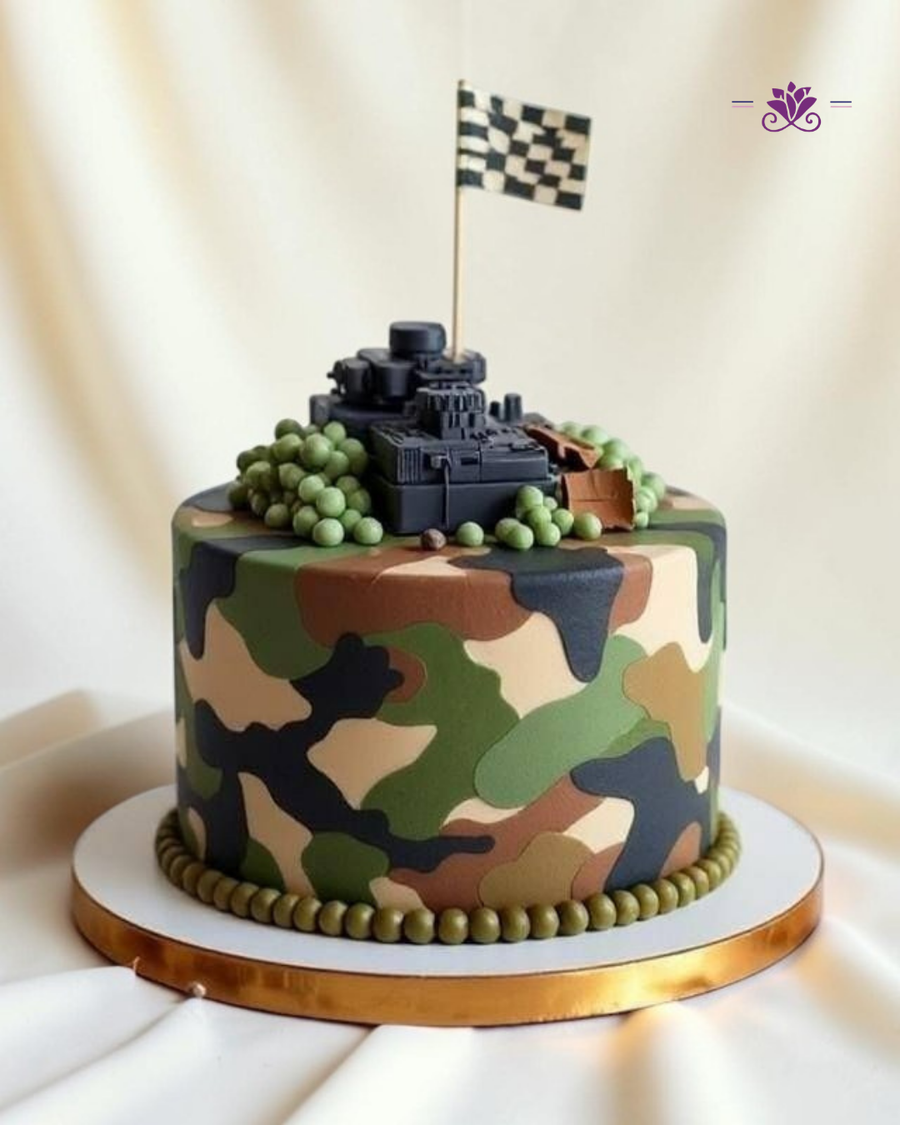 Army Commando Theme Cake | Military Battle Birthday Cake