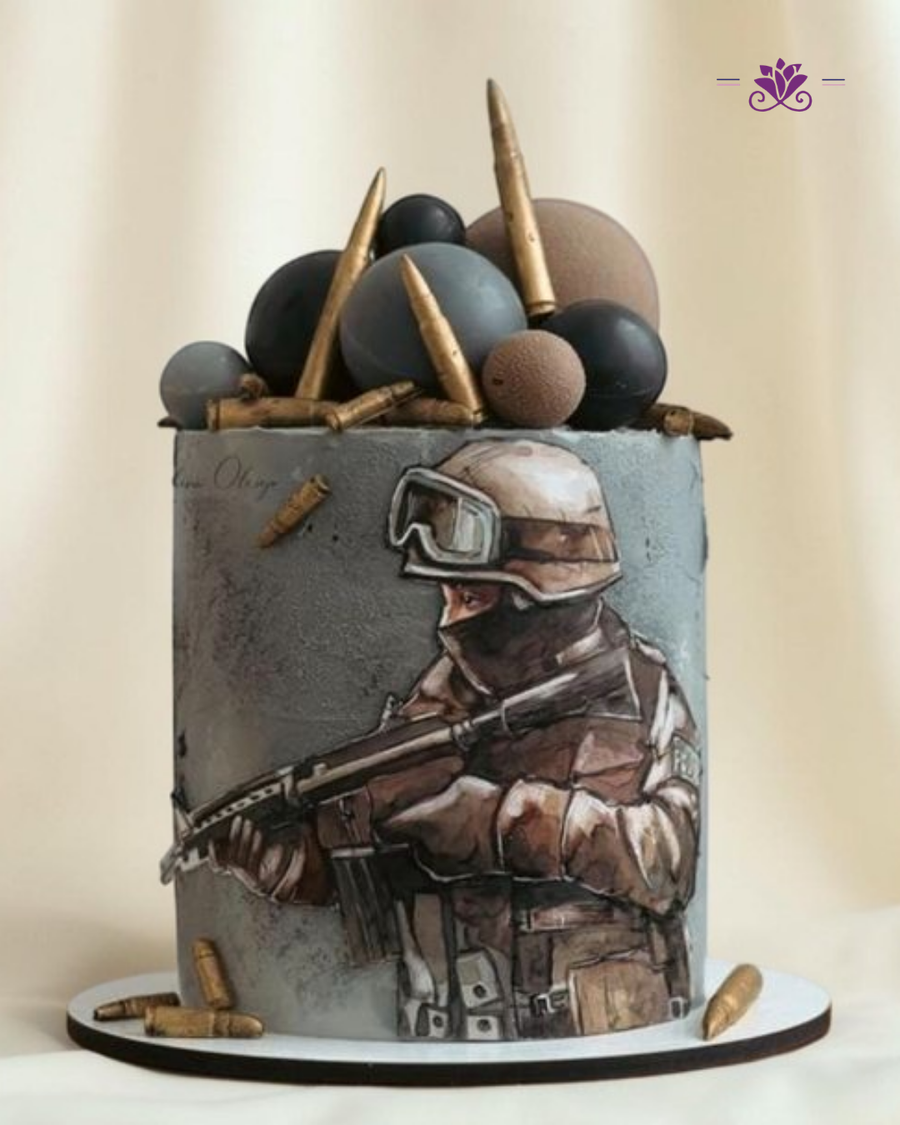 Military Soldier Theme Cake | Army Commando Designer Birthday Cake