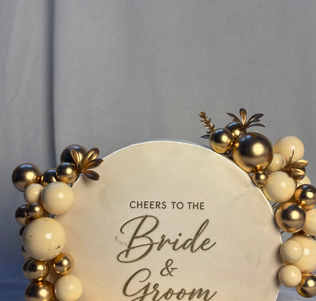 Designer Sculpted Arch Silhouette Cake