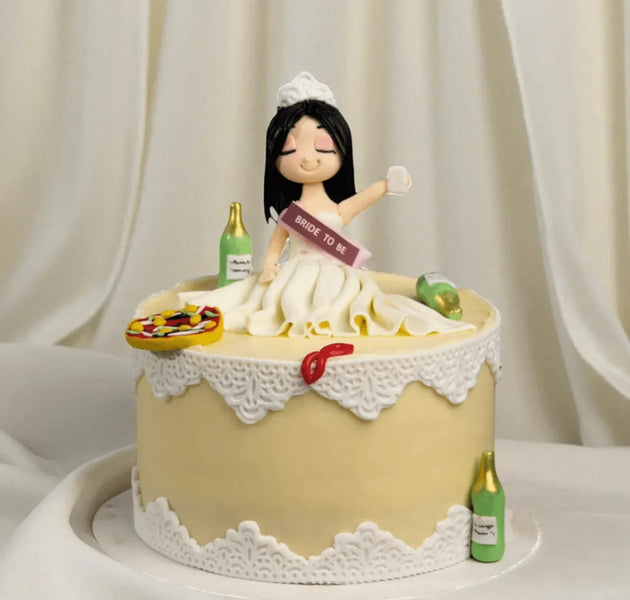 Blissful Bride to Be Cake - Terrarich Cake Studio