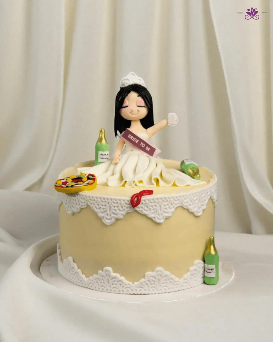 Blissful Bride to Be Cake - Terrarich Cake Studio