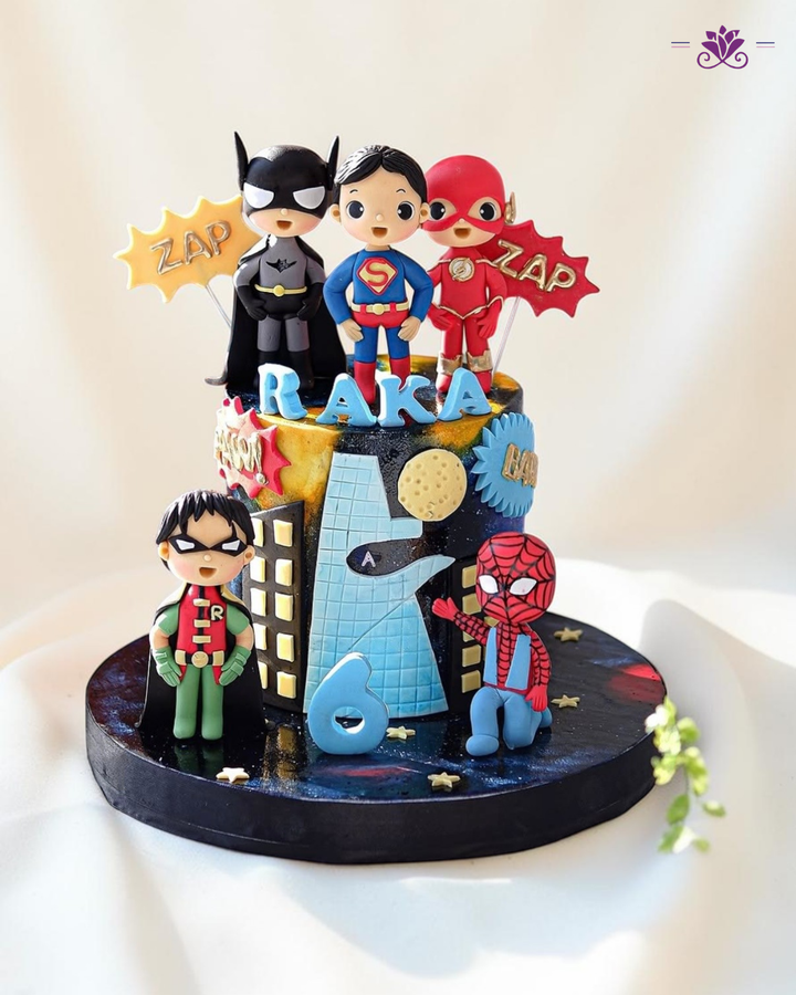 Super Hero Squad Cake