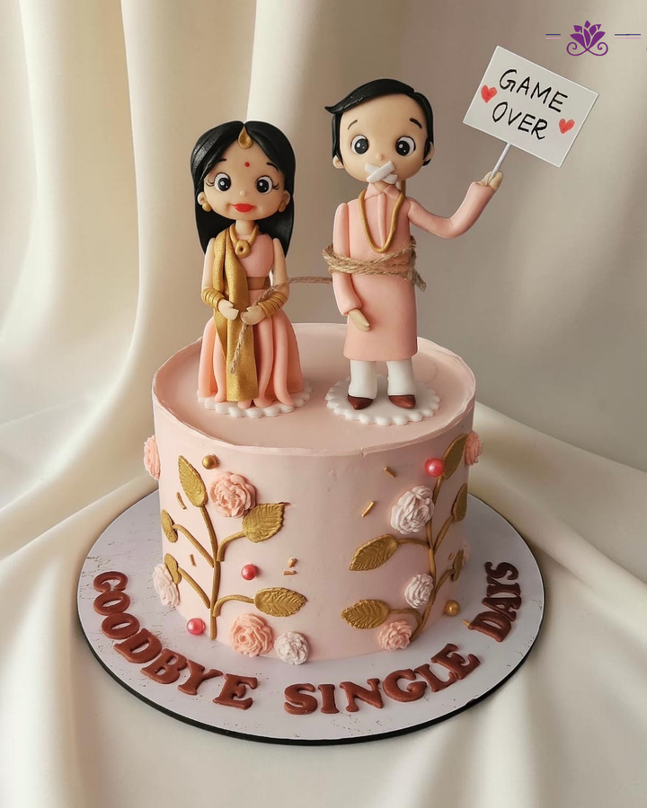 Bride & Groom Pre Wedding Celebration Cake