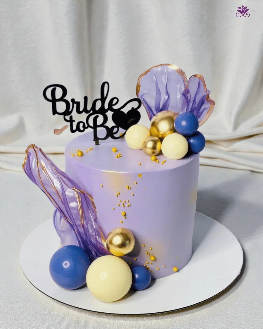 Bride to Be Rice Paper Cake - Terrarich Cake Studio