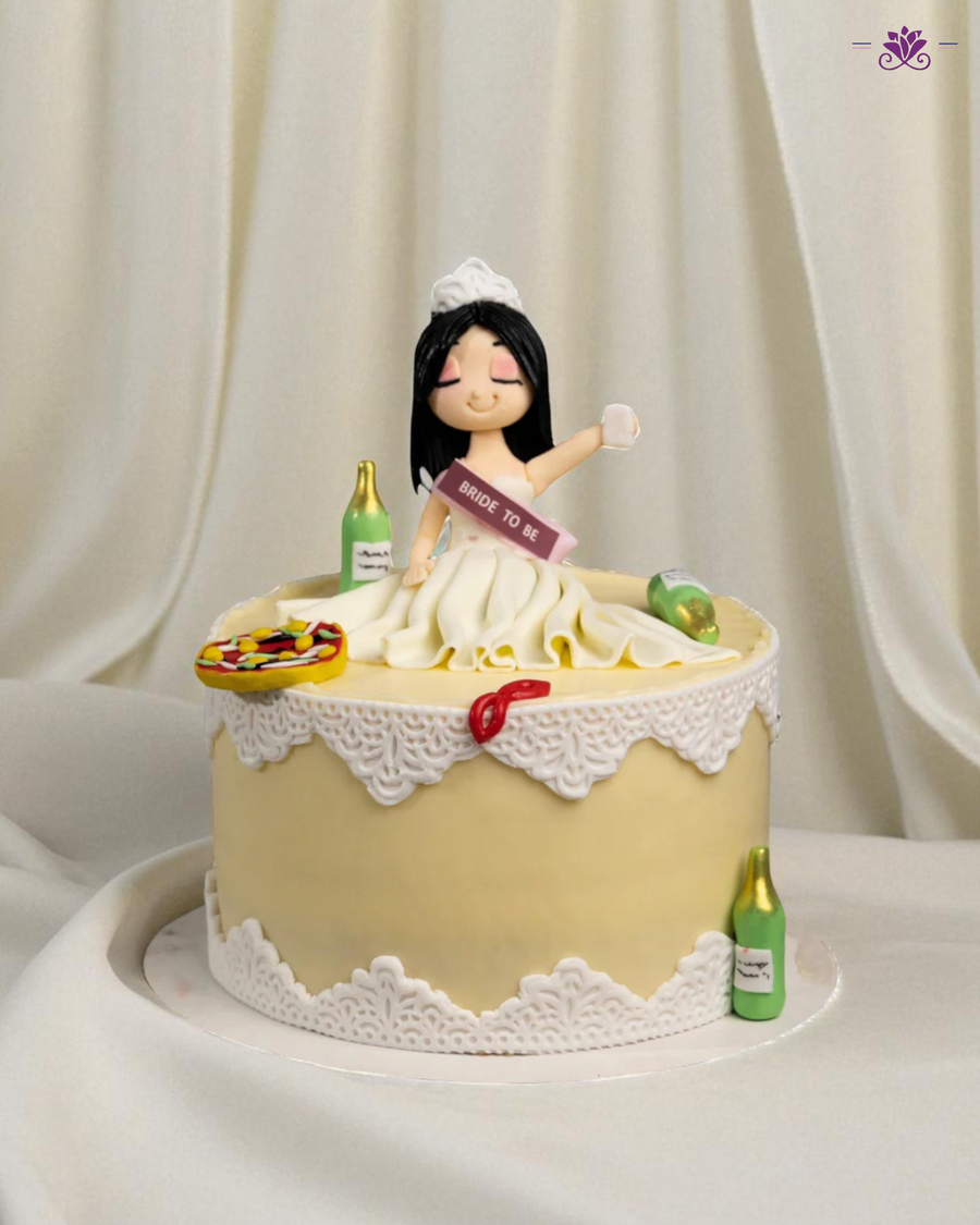 Blissful Bride to Be Cake