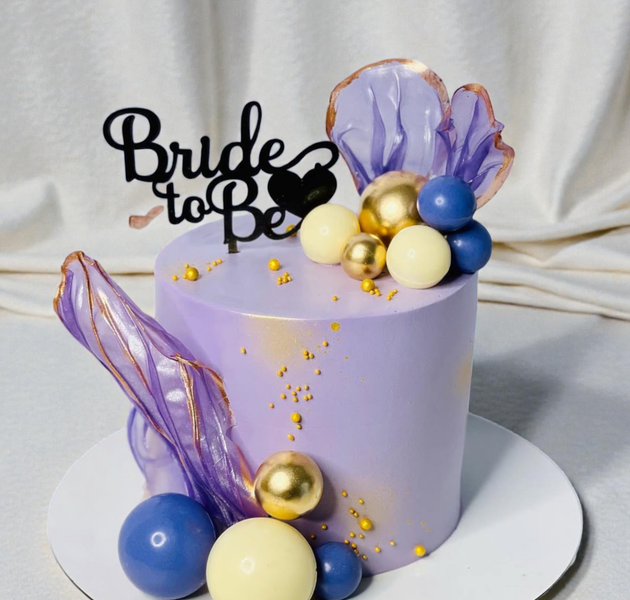 Bride to Be Rice Paper Cake