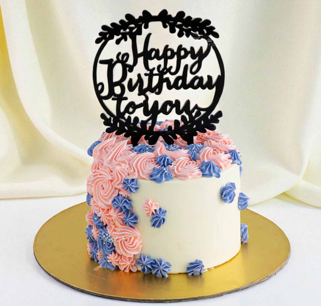 Pastel Swirl Birthday Cake