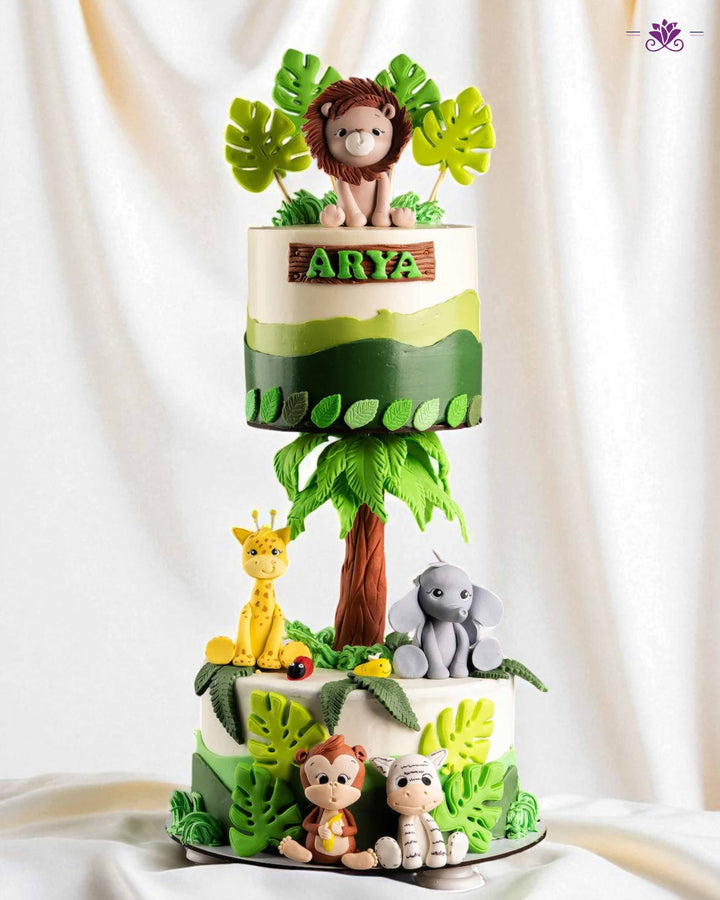 Jungle Joy Anti Gravity Cake