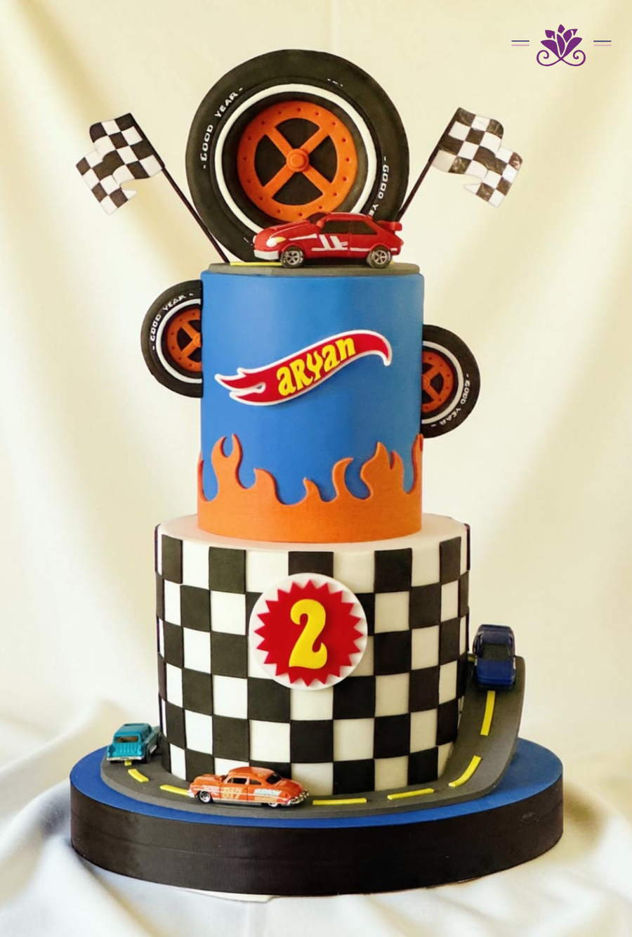 Luxury Racing Car & Hot Wheels Birthday Cake