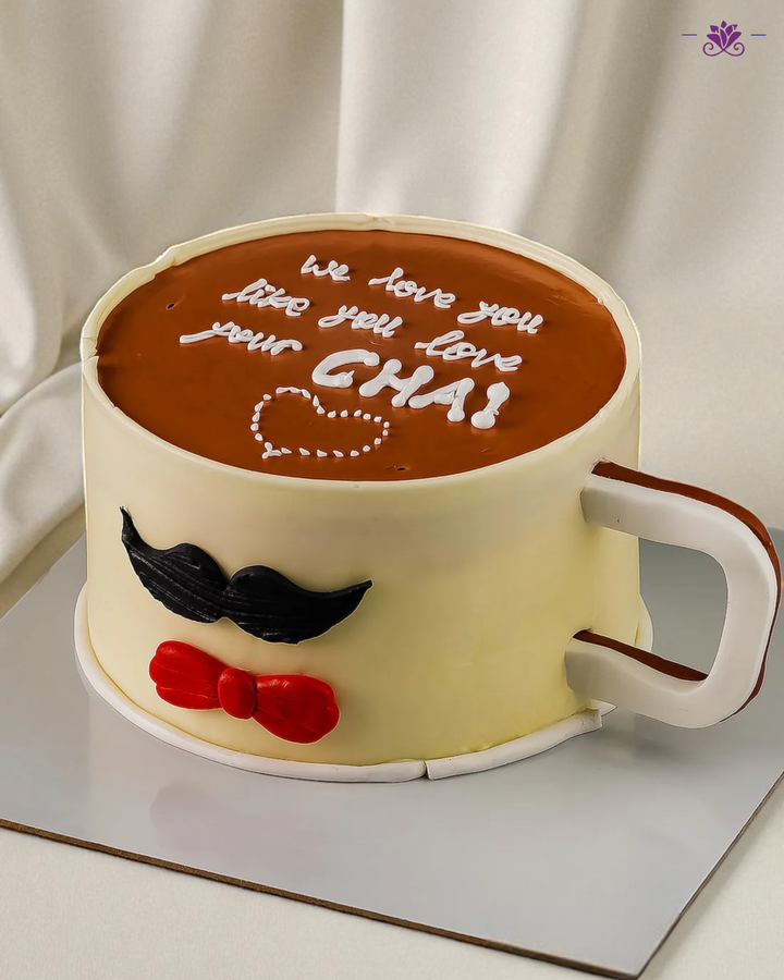 Cute Chai Cup Theme Cake