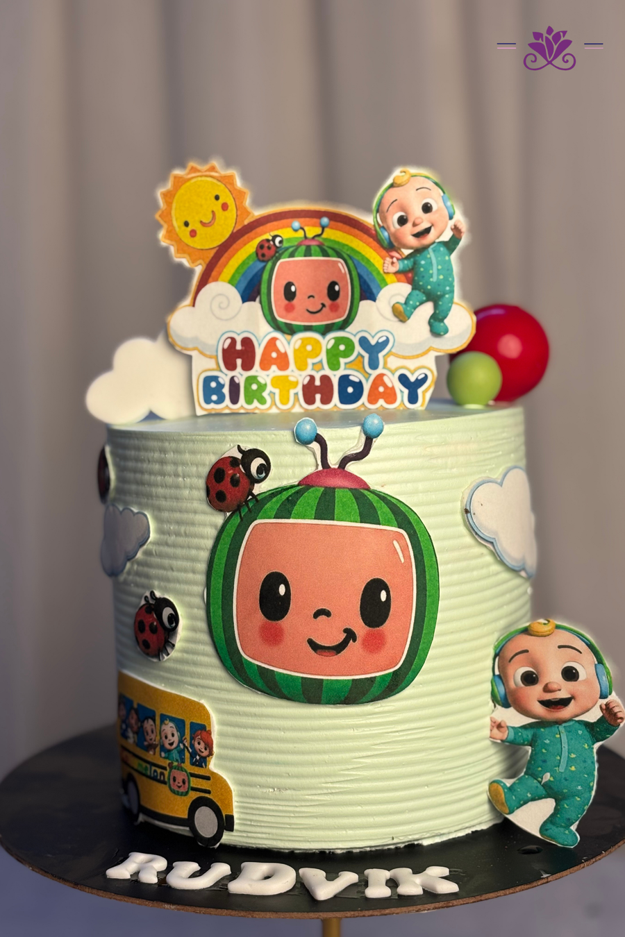 CoComelon JJ & Friends Fun Rainbow Birthday Cake