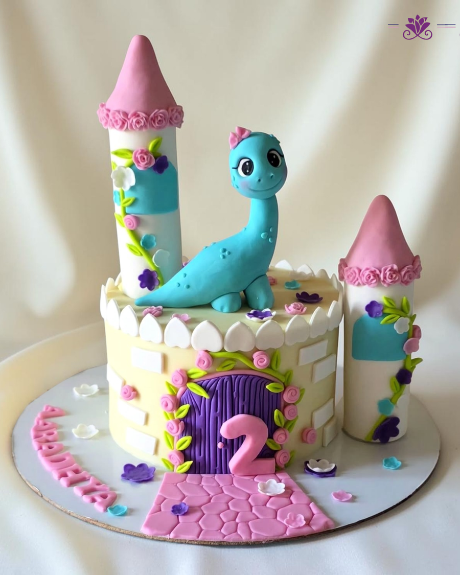 Dragon Castle Theme Birthday Cake