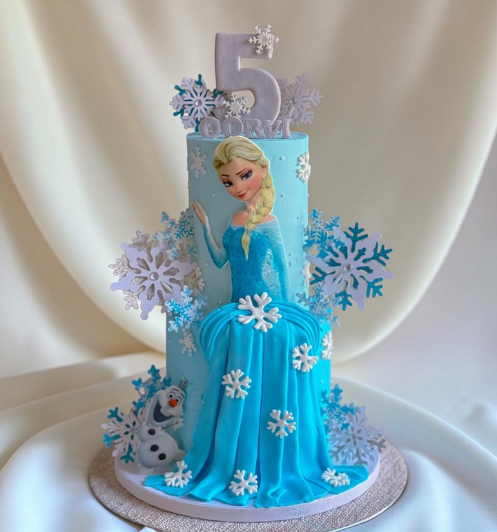 Magical Frozen Elsa Winter Wonderland Cake
