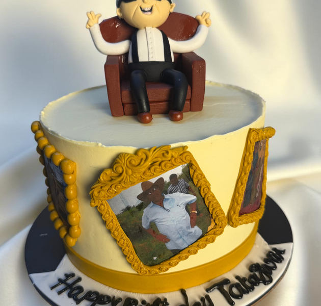 Cool Grandfather Armchair & Photo Gallery Birthday Cake