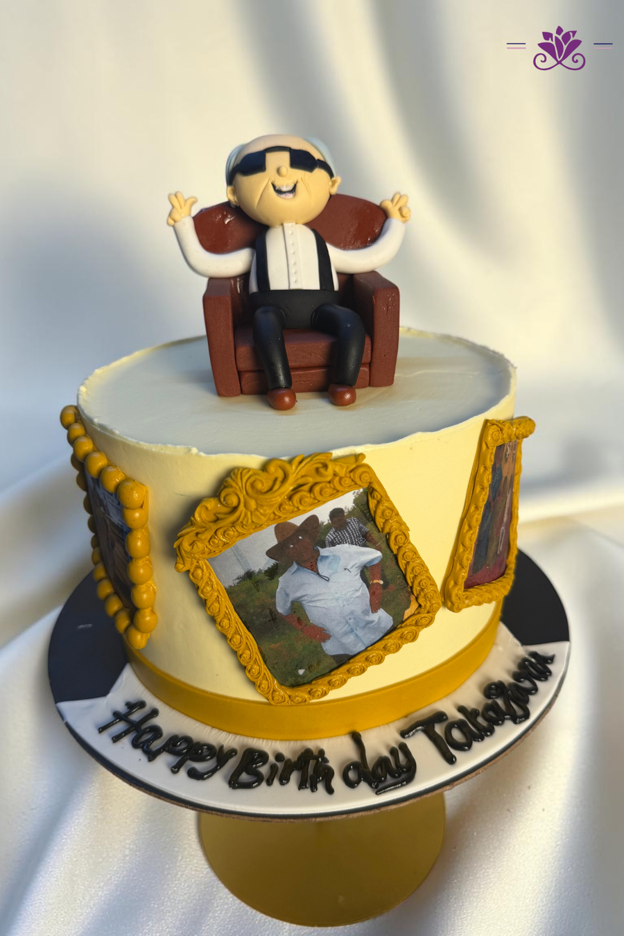 Cool Grandfather Armchair & Photo Gallery Birthday Cake