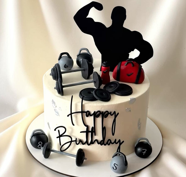 Gym Fitness Birthday Cake