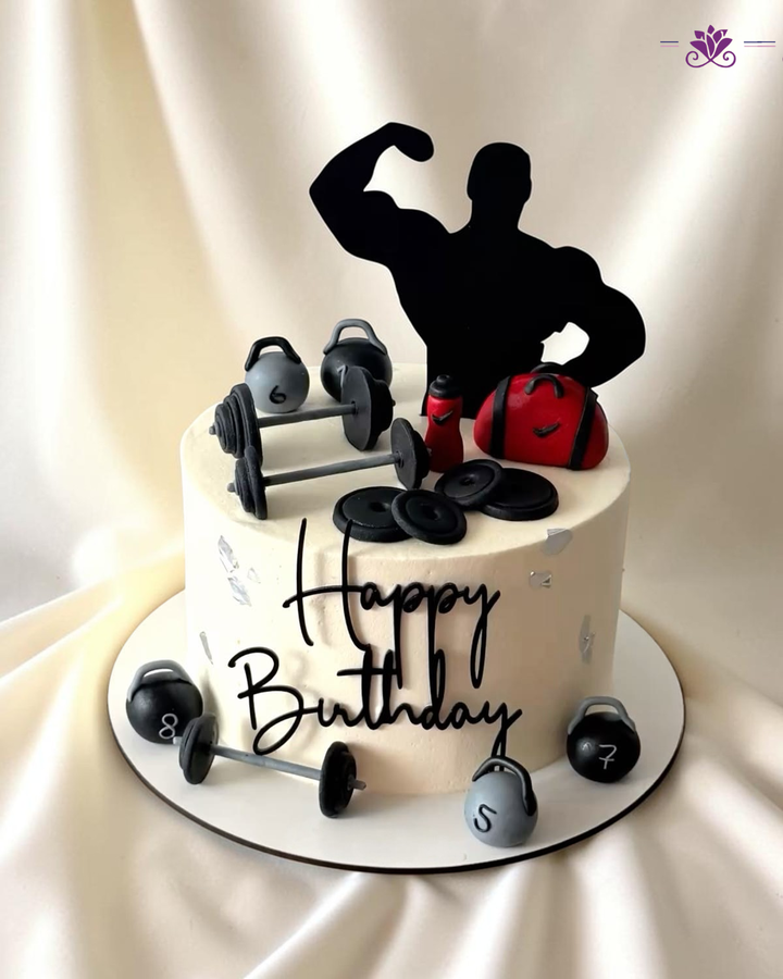 Gym Fitness Birthday Cake