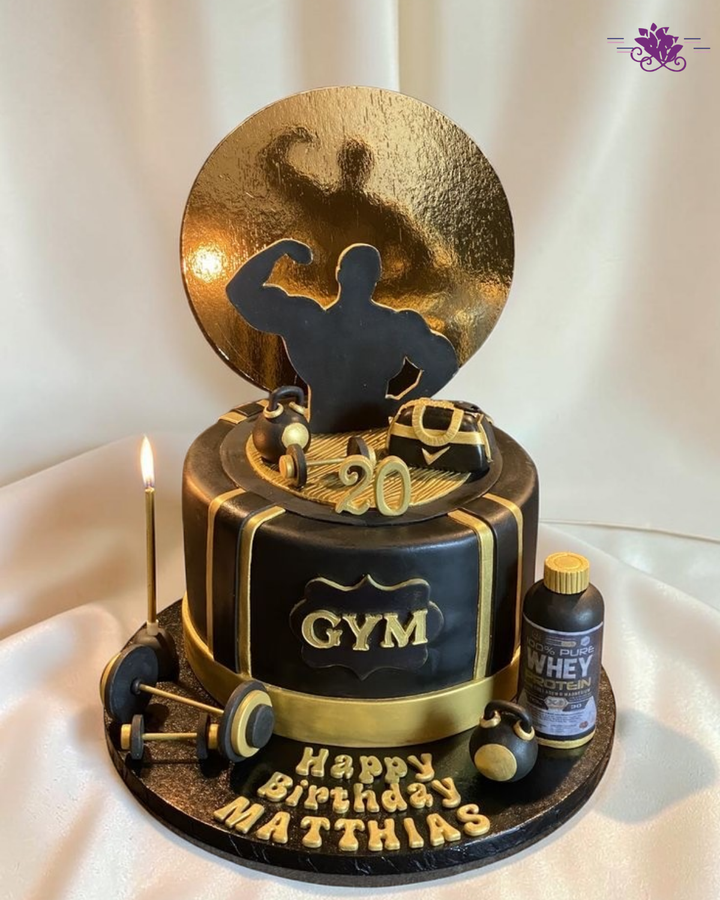 Luxury Gym Fitness Birth Day Cake