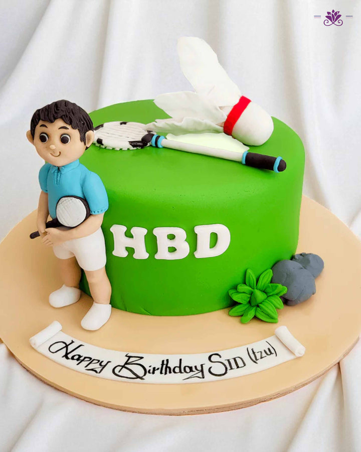 Smash Serve Badminton Cake