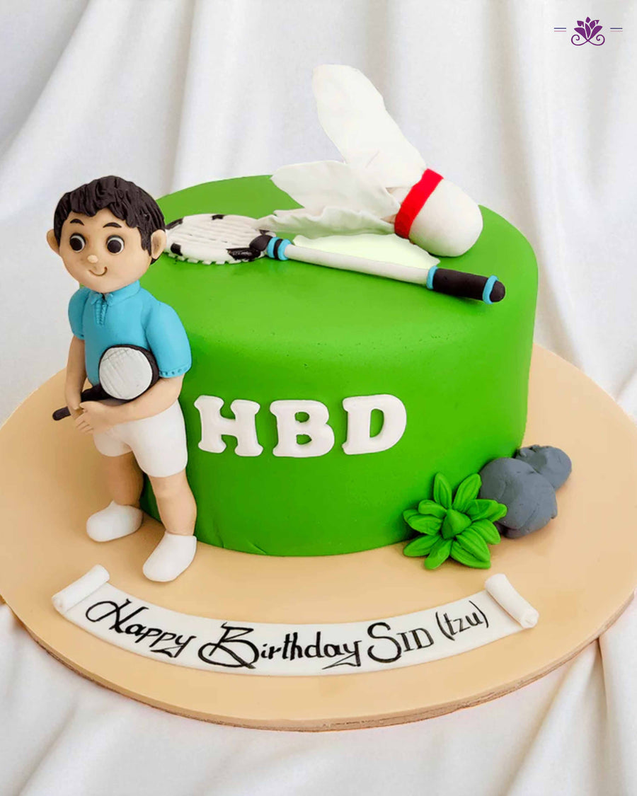Smash Serve Badminton Cake