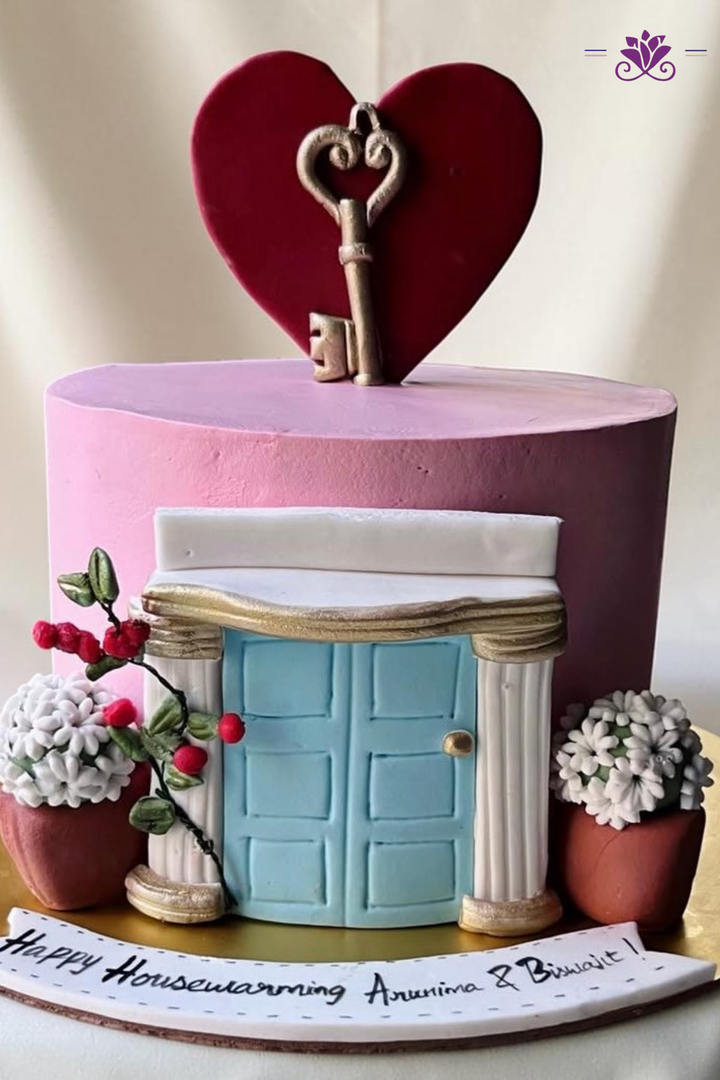 Charming House Warming Theme Cake