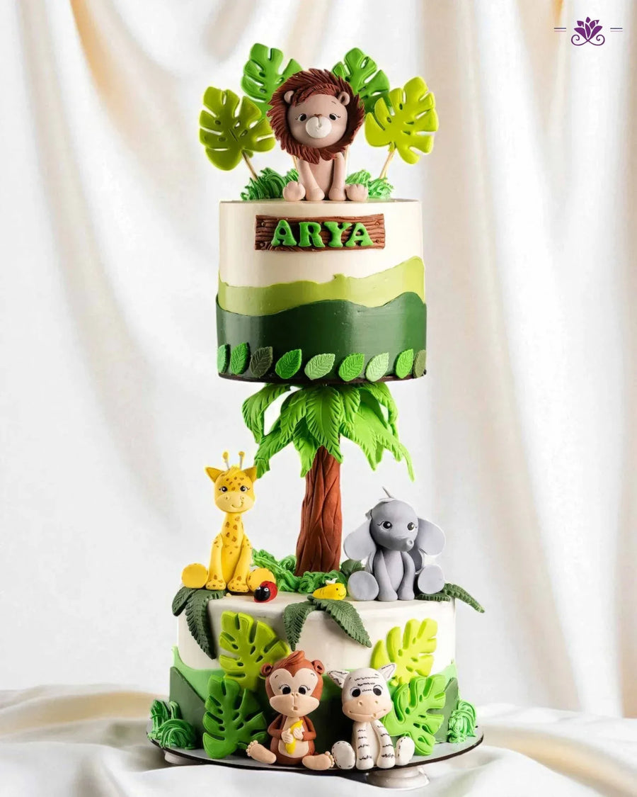 Jungle Joy Anti-Gravity Cake - Terrarich Cake Studio
