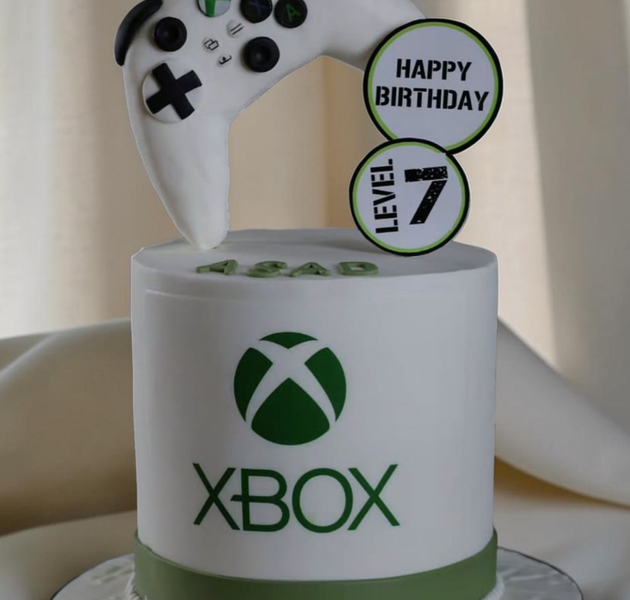 Xbox Gaming Theme Birthday Cake