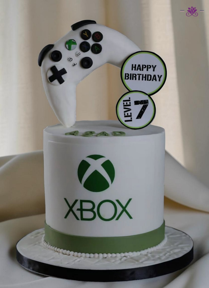 Xbox Gaming Theme Birthday Cake