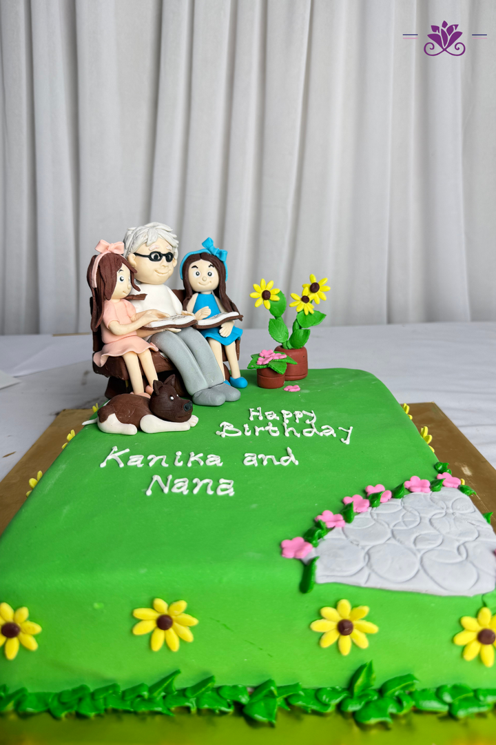 Storytime with Nana Garden Joint Birthday Sheet Cake