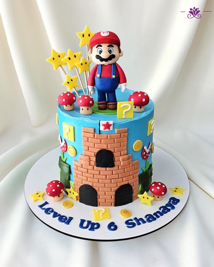 Super Mario Castle Cake